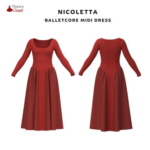 Nicoletta mixed media dress - Image 6