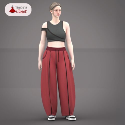 Maren paneled barrel pants - Image 6