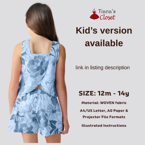 Milla top and shorts set (for women) - Image 5