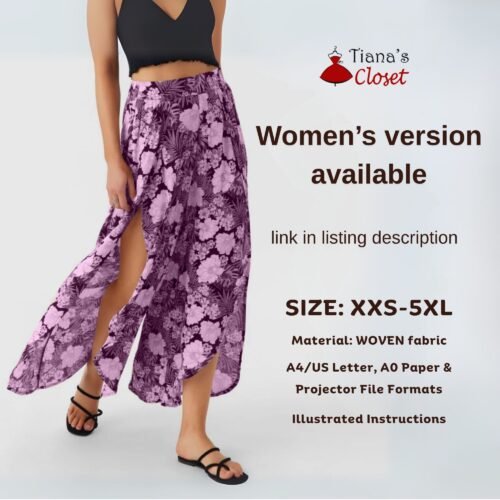 Summer faux wrap pants (kids) - Image 5