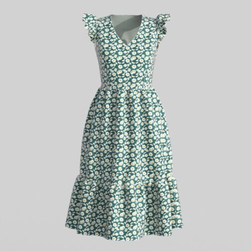 Isley flutter sleeve dress (for women) - Image 5