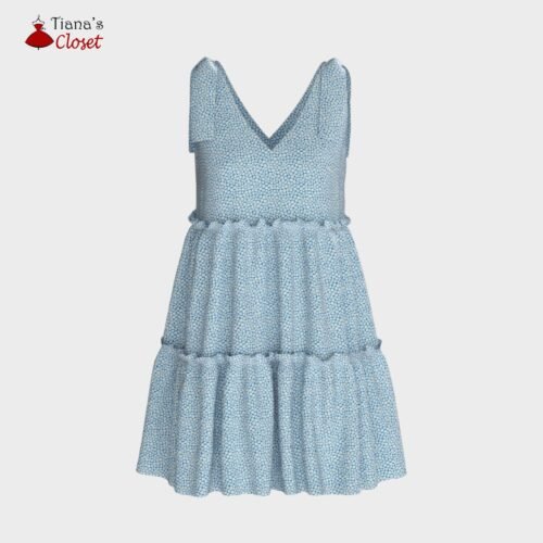 Bianca tie shoulder dress (for kids) - Image 5