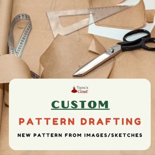 Custom Pattern Drafting Service - New Pattern from Sketches/Images