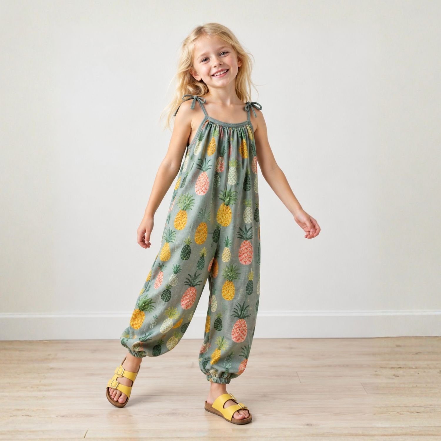 Dora tie shoulder jumpsuit (for girls) - Image 4
