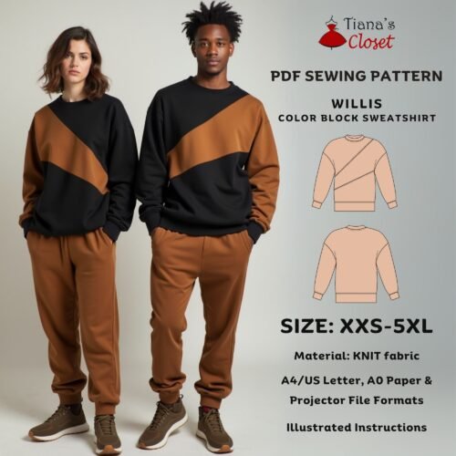 Willis color block sweatshirt