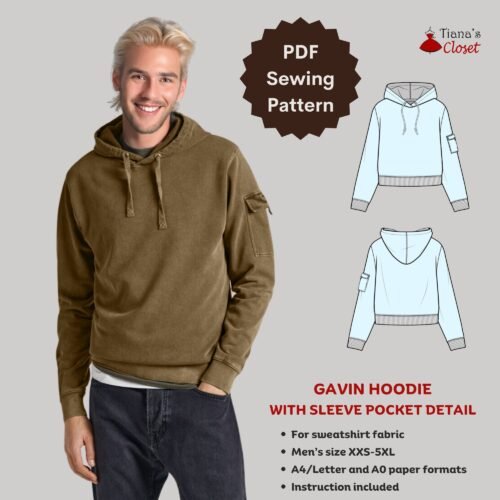 Gavin pocket sleeve hoodie