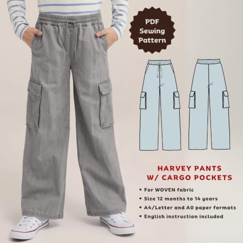 Harvey cargo pocket pants (kids)
