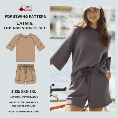 Lainie knit top and shorts set