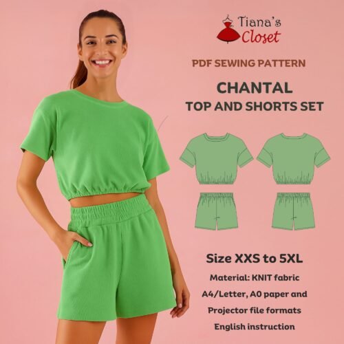 Chantal top and shorts set (for women)