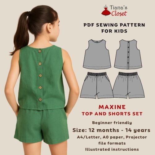 Maxine top and shorts set (kids)