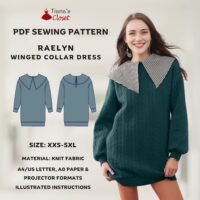 Raelyn statement collar sweatshirt dress