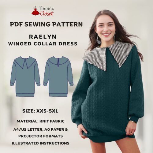 Raelyn statement collar sweatshirt dress