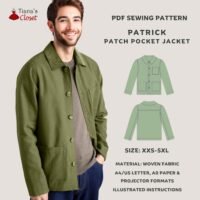 Patrick light jacket with patch pockets