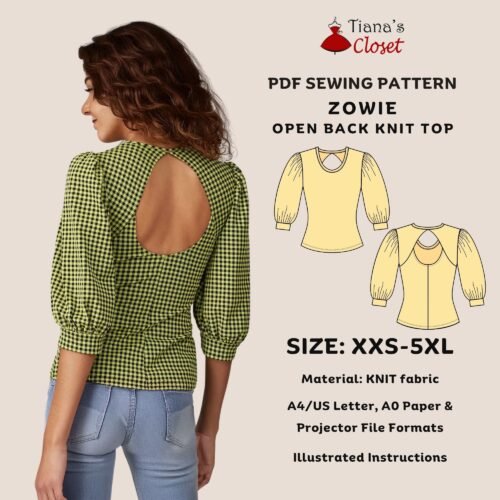 Zowie cut out back knit top
