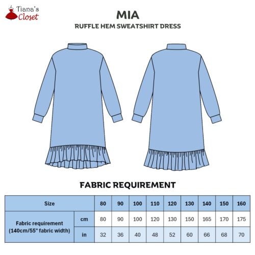 Mia mock neck sweatshirt dress (kids) - Image 2