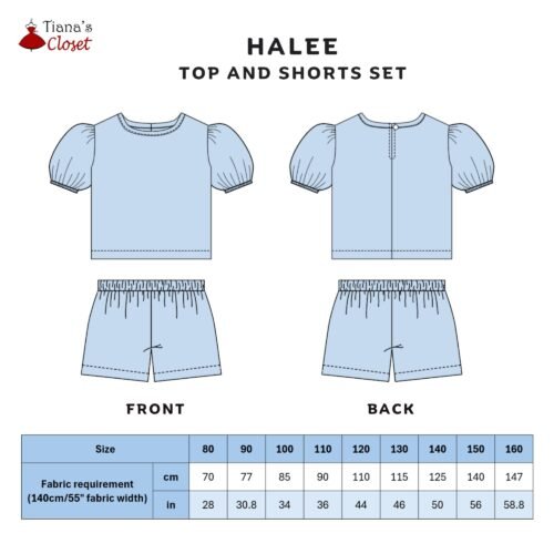 Halee top and shorts set (kids) - Image 3