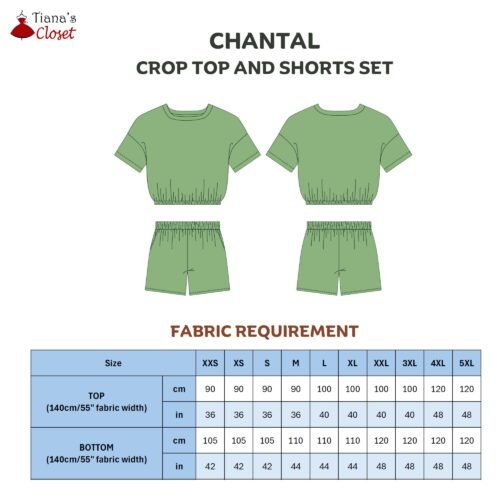 Chantal top and shorts set (for women) - Image 2