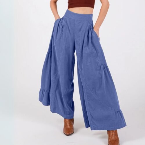 Sarai structured gather palazzo pants - Image 4