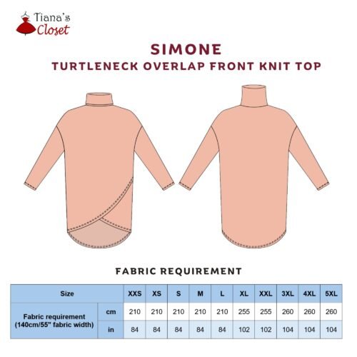 Simone overlap front tunic - Image 2
