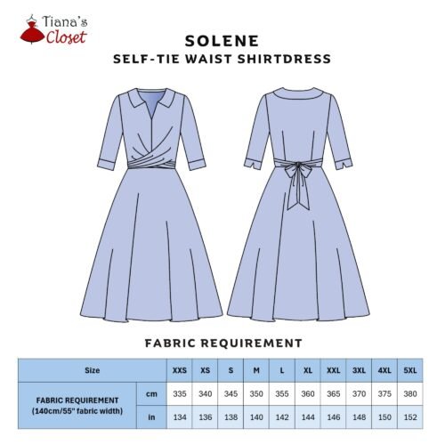 Solene self-tie waist midi shirtdress - Image 2