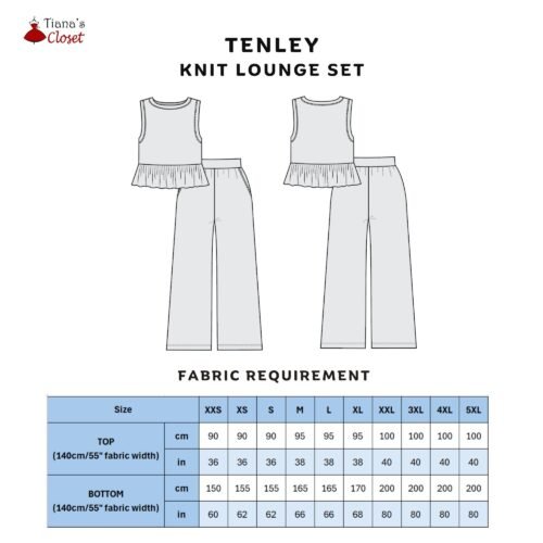 Tenley knit lounge top and shorts set - Image 3