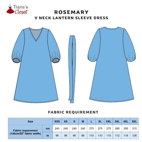 Rosemary lantern sleeve dress - Image 2