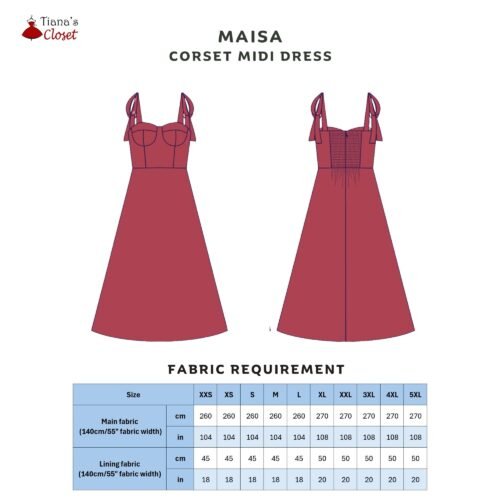 Maisa tie shoulder corset dress - Image 2