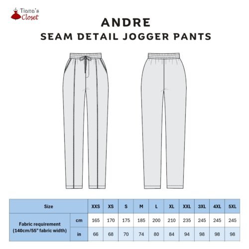 Andre elastic waist jogger pants - Image 2