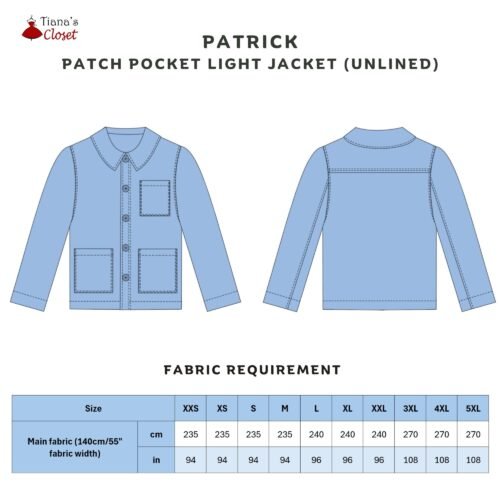 Patrick light jacket with patch pockets - Image 2