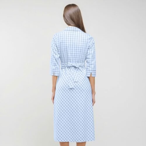 Solene self-tie waist midi shirtdress - Image 4