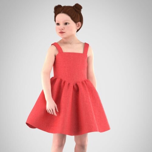 Mitzi V waist dress for girls - Image 6