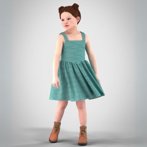 Mitzi V waist dress for girls - Image 5