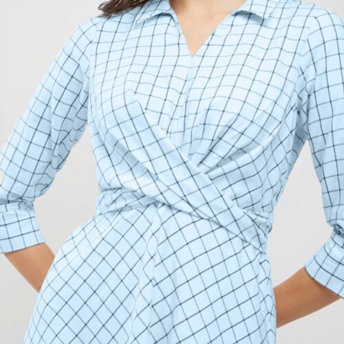 Solene self-tie waist midi shirtdress - Image 5