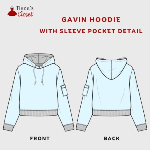Gavin pocket sleeve hoodie - Image 2
