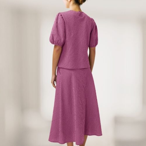 Tilly puff sleeve top and A line skirt set - Image 6