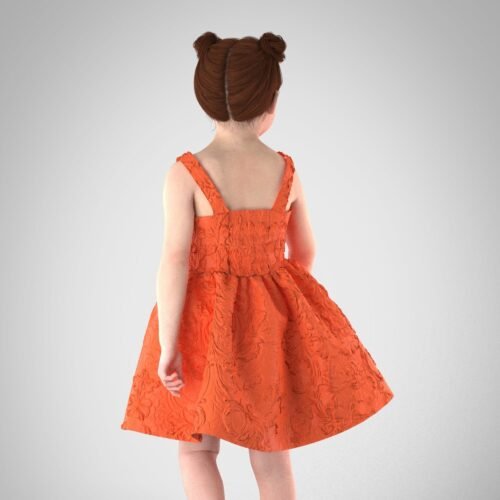 Mitzi V waist dress for girls - Image 4