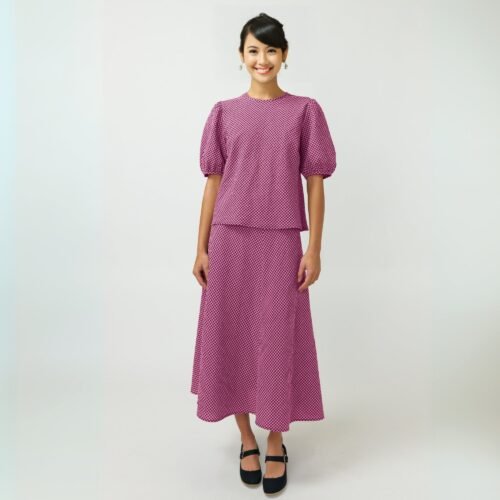 Tilly puff sleeve top and A line skirt set - Image 4