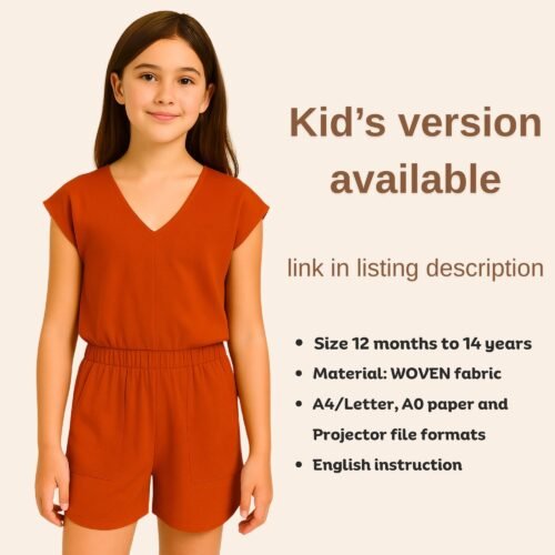 Ellis cap sleeve V neck romper (women's) - Image 7