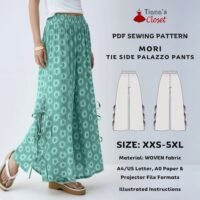 Mori tie-side palazzo pants