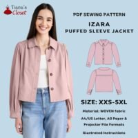 Izara puffed sleeve light jacket