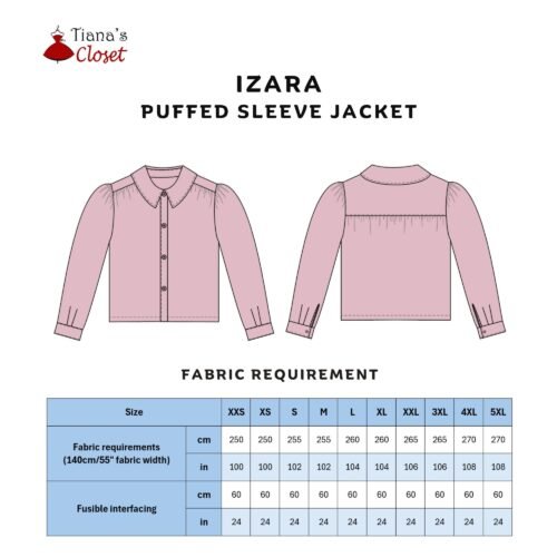 Izara puffed sleeve light jacket - Image 2