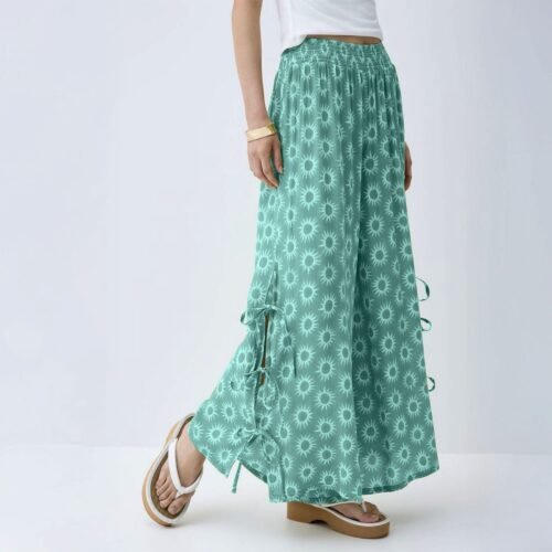 Mori tie-side palazzo pants - Image 5