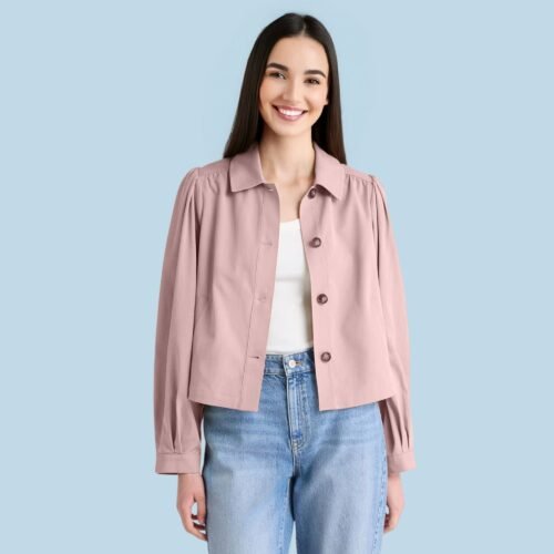 Izara puffed sleeve light jacket - Image 4