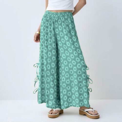 Mori tie-side palazzo pants - Image 3