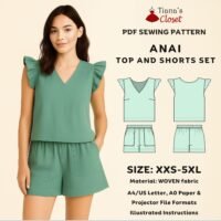 Anai top and shorts matching set