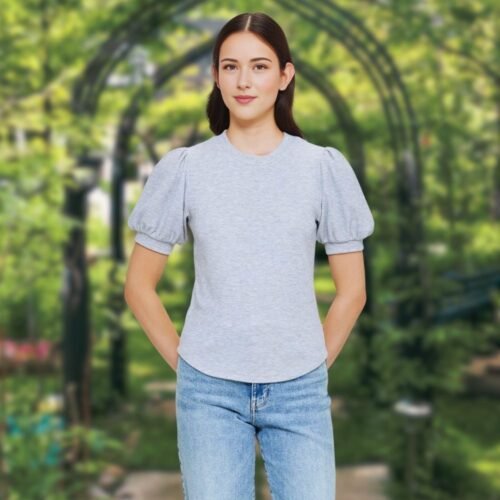 Corrina short puffed sleeve tee - Image 4