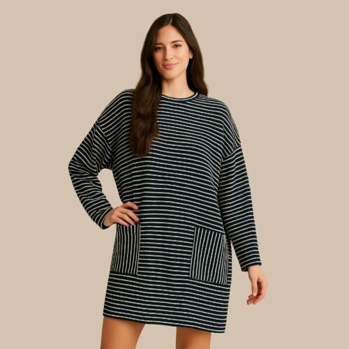 Denver patch pocket straight cut knit dress - Image 3