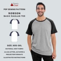 Robson men's short raglan sleeve tee
