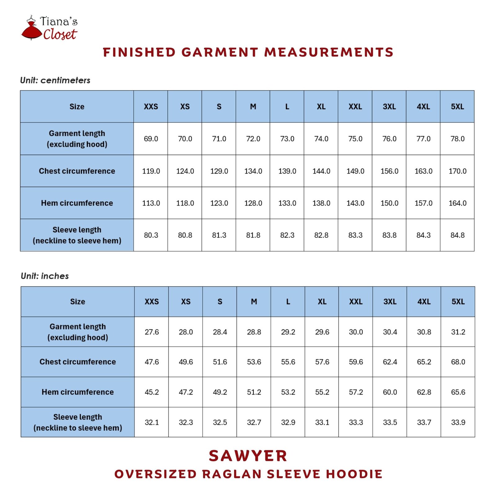 Sawyer oversized raglan sleeve hoodie - Image 3