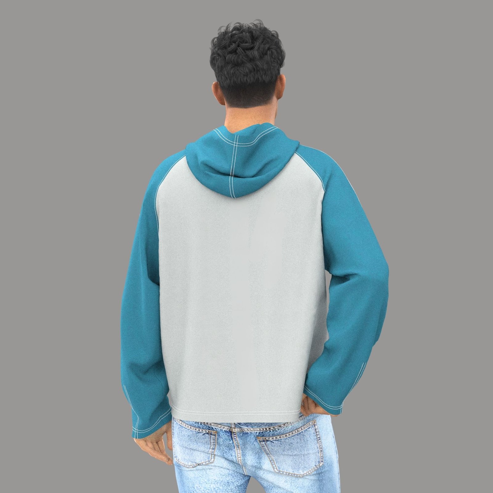 Sawyer oversized raglan sleeve hoodie - Image 5